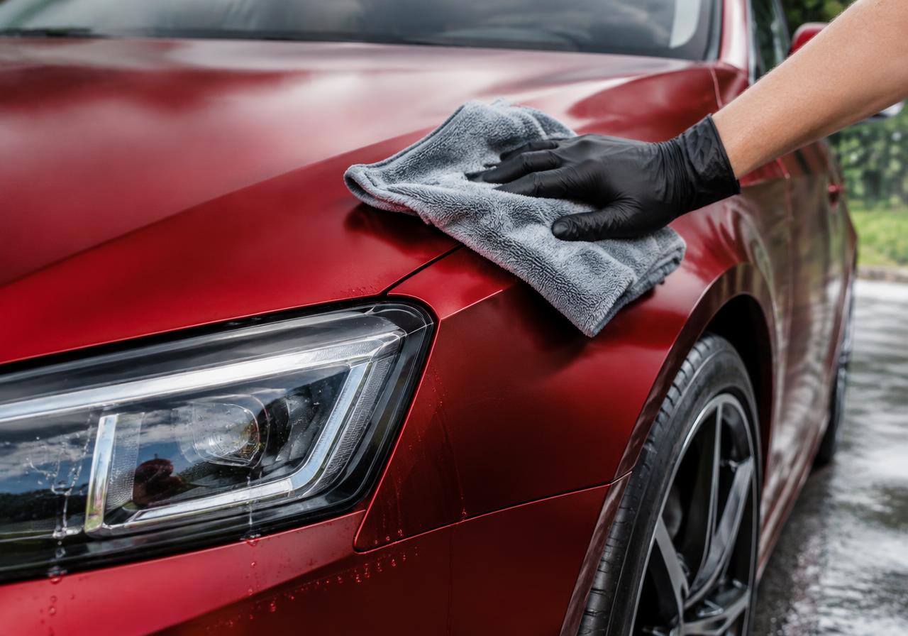 Gentle microfibre care for a wrapped finish